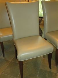 THAYER COGGIN DINING CHAIRS
CREAM LEATHER ON WALNUT LEGS
SET OF 5 CHAIRS