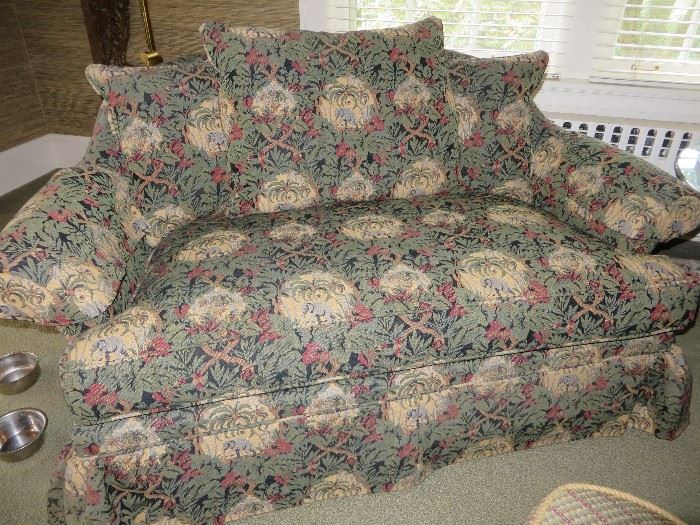 FLORAL LOVESEAT / SETTE
CUSTOM FABRIC
(only one in photo - but there are two)
