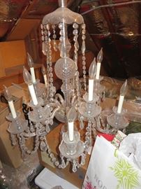 VINTAGE CHANDELIER  (also matching crystal sconces) - not shown...
