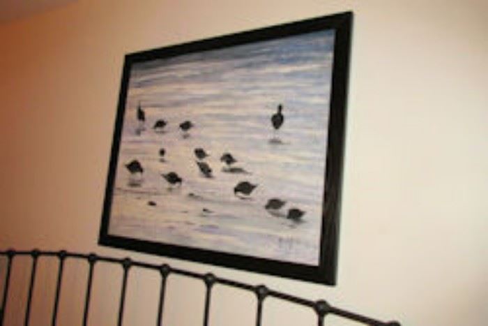 framed shore birds