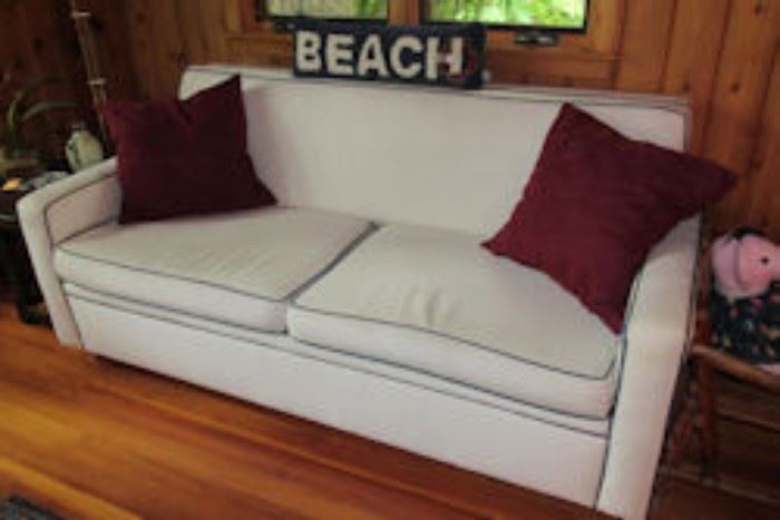 white sleep sofa