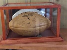 signed by the entire 1969 Los Angeles Rams football team
