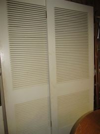 Pair of louvered doors