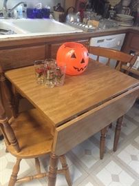 cute drop leaf table and chairs