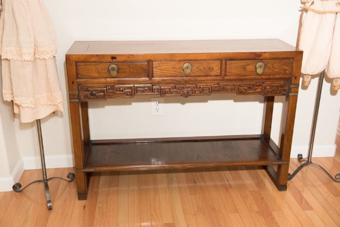 Antique Chinese Elm Entry Table