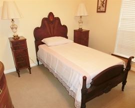 Sligh Furniture Co. twin bed  and French style night stands
