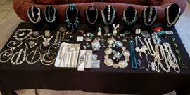 Large variety of Sterling silver jewelry - CASH ONLY AND PAID FOR SEPARATELY AT JEWELRY STAND