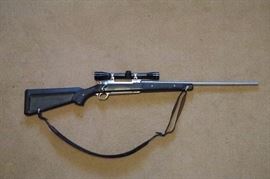 Ruger M77 Mark II bolt action rifle, .270 Win., Leupold M8 4X scope, 22" stainless steel barrel                                             Inv. # 69