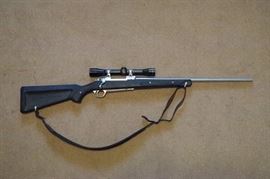 Ruger M77 Mark II bolt action rifle, .223 Cal., Leupold M8-4X scope, 22" stainless steel barrel                                             Inv. # 70