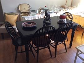 Table and six chaairs