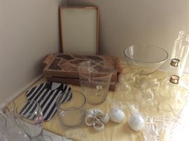 Fun wood and stone trays