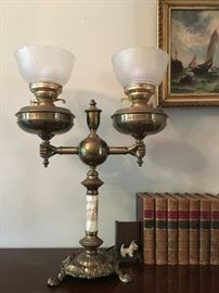 Double Font Banquet Lamp with "Hands" 
