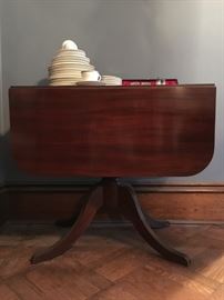 Drop Leaf Table with Single Drawer 