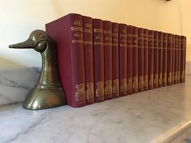 Brass Duck Bookends