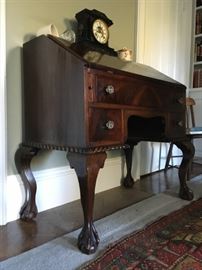 Ball and Claw Foot Secretary Desk 
