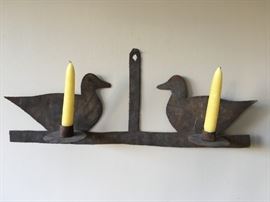 Primitive Tin Duck Sconce