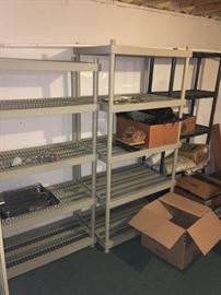 PLASTIC STORAGE SHELVING UNITS
