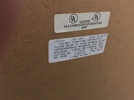 PULASKI LIGHTED CURVED END CONSOLE