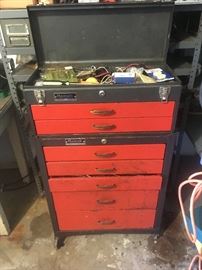 One of two rolling tool chests