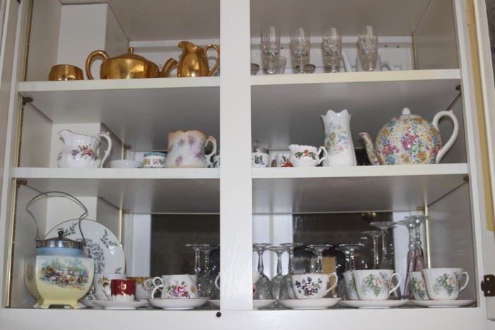 Selection of bone china pieces.