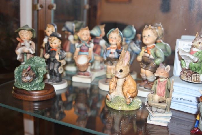 Hummels and Beatrix Potter figures.