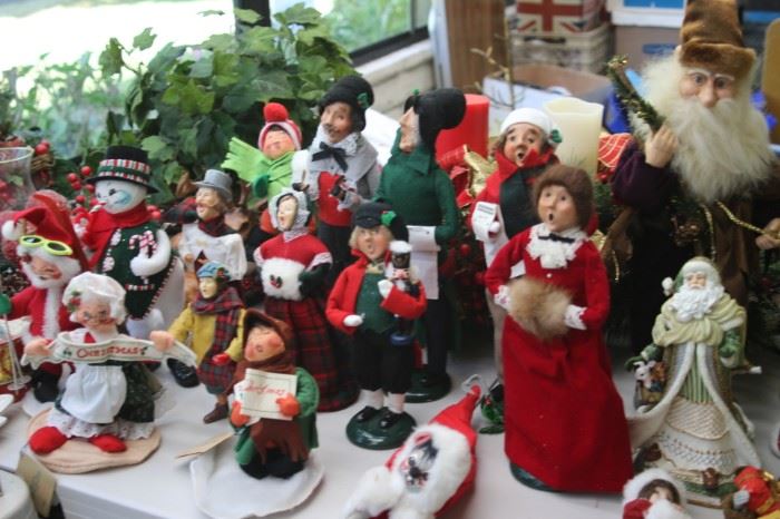 Byers carolers and Annalee dolls.