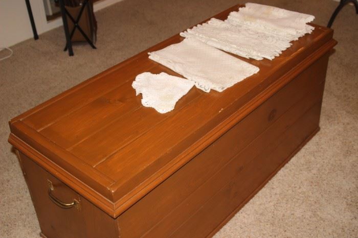 Large hope chest.
