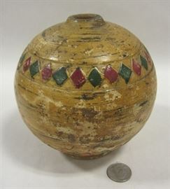 Ethnic pottery vase