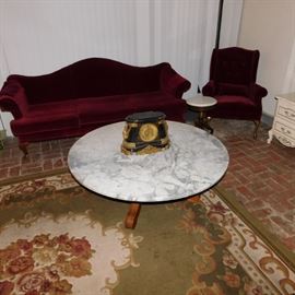 marble top coffee table