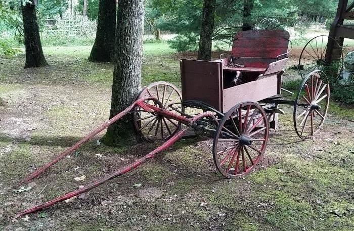 Antique Horse-Drawn Buggy or Buckboard