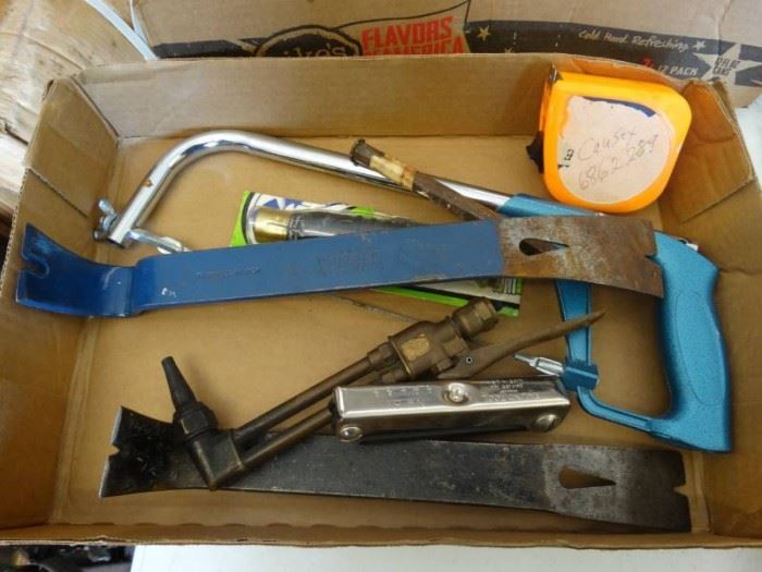 2 Pry bars, allen wrenches, saw, measuring tape.