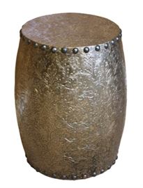 $99.50 - Pedestal Embossed Silver Clad : 13" round 18" high