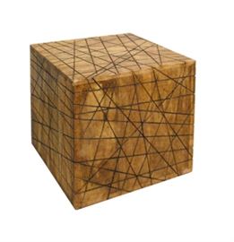 $64.50 - Pedestal Solid Natural Mango: 18" wide 18" high 18" deep