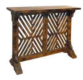 $124.50 - Console Table in Solid Mango- Medium Stain: 35" wide 12" deep 30.5 " high