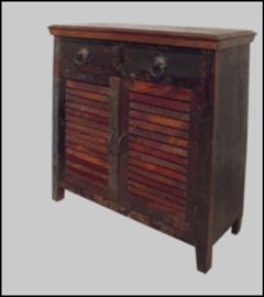 $249.50 - Shutter Chest Reclaimed Solids in Authentic Paint Finish: 36" wide 16" deep 39" high