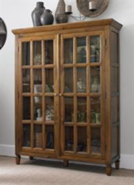 $399.50 - China Bookcase in Warm Honey Finish-Solid Mango: 56" wide 17" deep 70" high