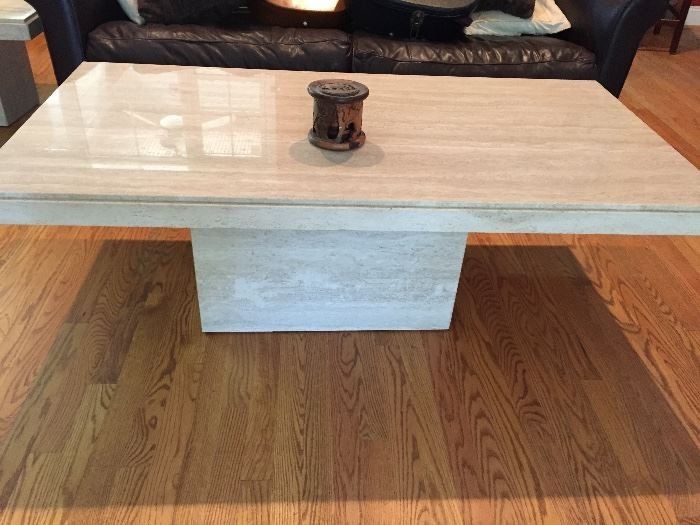 Mid Century Travertine Coffee table