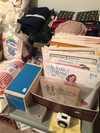 Patterns and supplies.