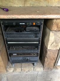 Outdoor electronics console $250 with electronics