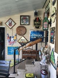 Lots of bar signs for your man cave