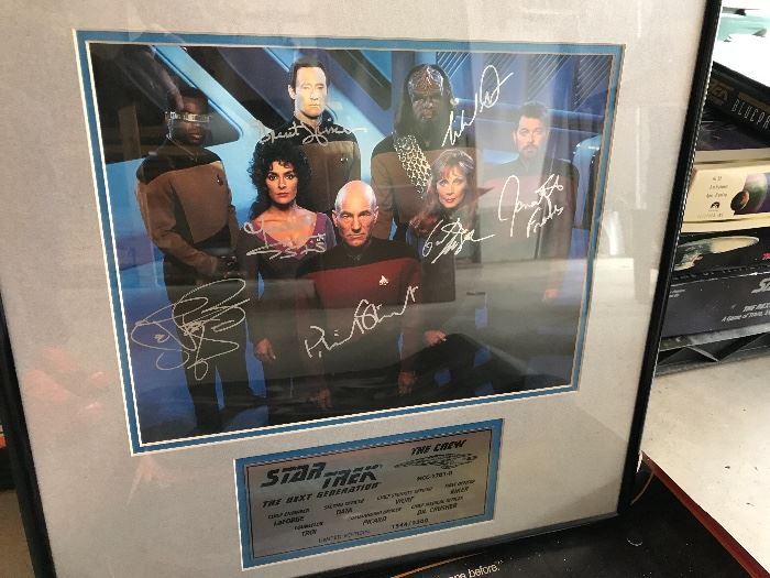 Signed Star Trek artwork with certificate