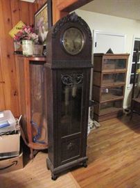 oak grandfather clock