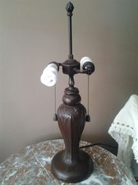 Vintage lamp base for stained glass shade. $ 40