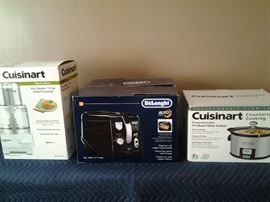 Deep fryer. $60 ---Food processor $70 --Slow cooker $20