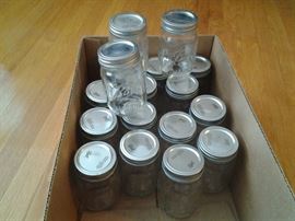 17 Ball Mason jars. $10