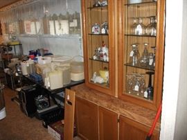 China Cabinet and Kitchen Items