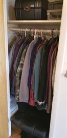 a lot of men's clothing! Nice stuff!