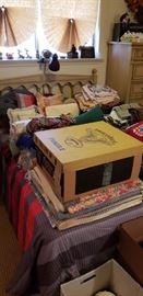 linens, sheets, blankets