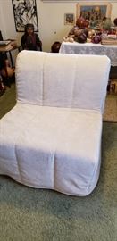 this chair turns into a twin bed, nice quality!