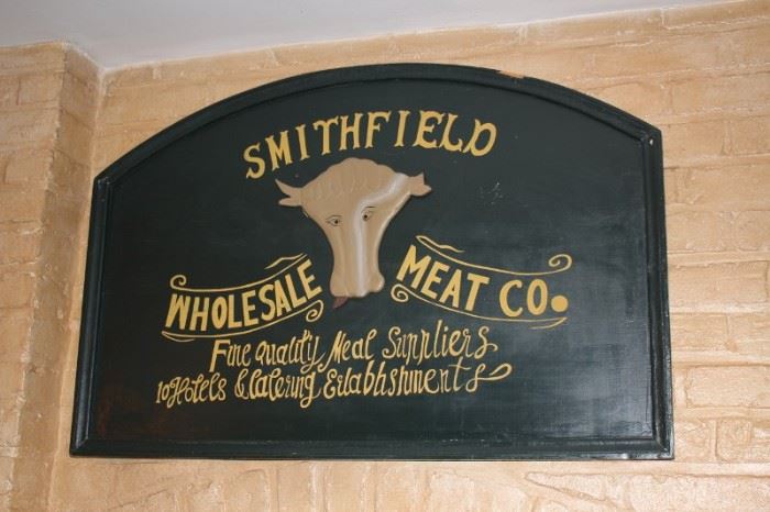 Fun, Decorative Sign - Smithfield Wholesale Meat Co.
